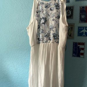 Long flowy dress with detailing